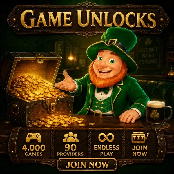 Mickey gestures toward treasure chest as player signs up at Games You Unlock After PotsOfLuck Registration